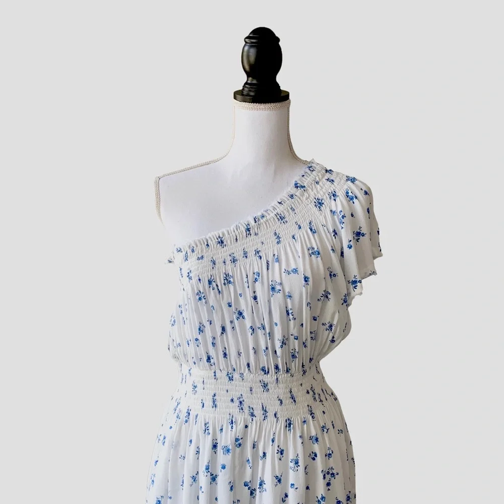 SKYLAR+MADISON ONE SHOULDER FLORAL MINI DRESS - Picture 5 of 15